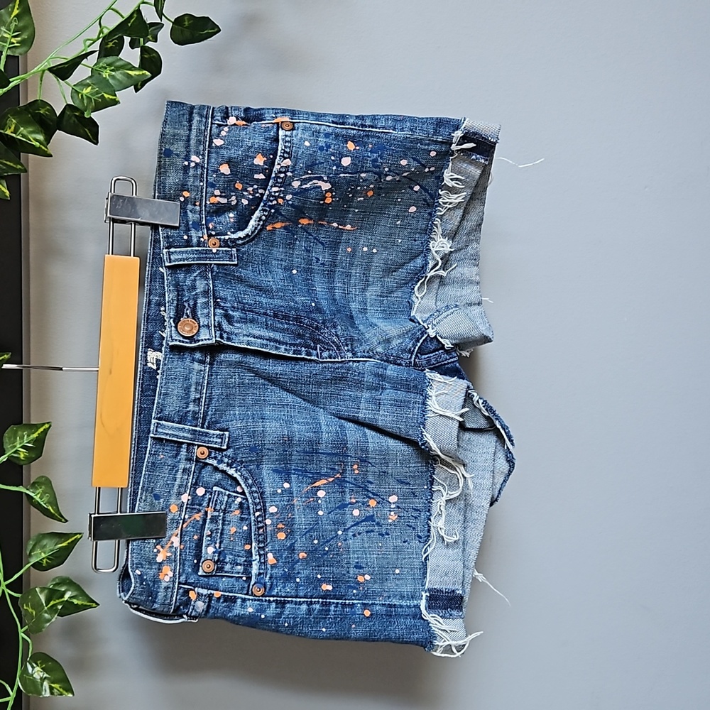 7 for All Mankind Painted Shorts 28
